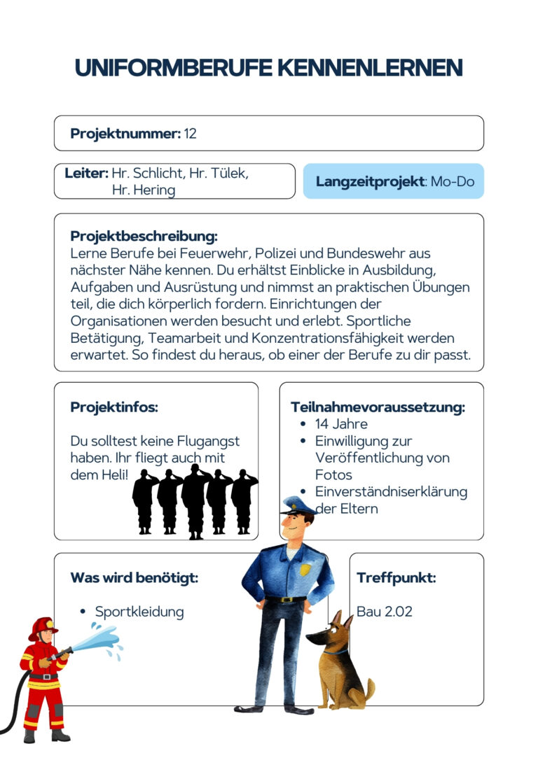 Uniformberufe kennenlernen