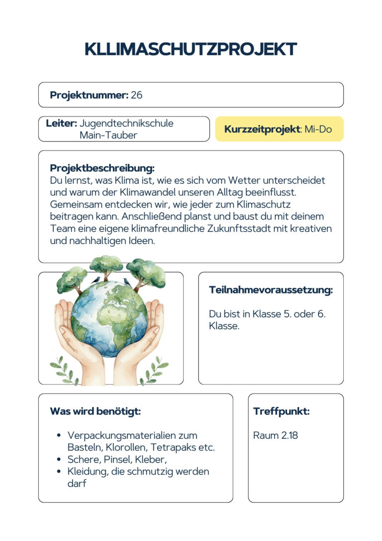 Klimaschutzprojekt